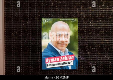 Aufkleber von Ayman Zebian in Berlin Stockfoto