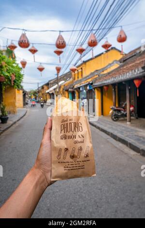 Banh mi Phuong ist als das beste Brot der Welt bekannt - vietnamesisches Sandwich - vietnamesisches Essen Stockfoto