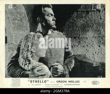 SUZANNE CLOUTIER als Desdemona und ORSON WELLES in OTHELLO 1951 Regie ORSON WELLES Stück von William Shakespeare Italien - Marokko - USA Scalera Film / Mercury Productions / United Artists Stockfoto