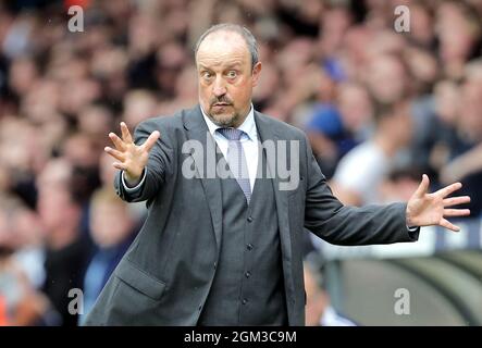 Aktenfoto vom 21-08-2021 von Everton-Manager Rafael Benitez. Ausgabedatum: Donnerstag, 16. September 2021. Stockfoto
