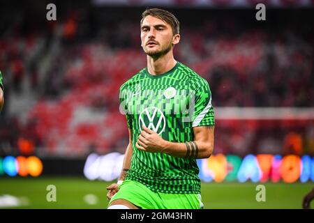 Maximilian PHILIPP von Wolfsburg während der UEFA Champions League, Gruppenphase, Gruppenfußballspiel der Gruppe G zwischen Lille OSC (LOSC) und Verein für Leibesubungen Wolfsburg am 14. September 2021 im Pierre Mauroy-Stadion in Villeneuve-d'Ascq, Frankreich - Foto: Matthieu Mirville/DPPI/LiveMedia Stockfoto