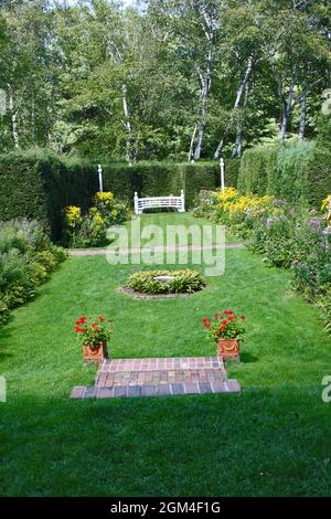 USA, New Hampshire, Saint Gaudens National Historical Park, Haus, Gärten, Skulptur, Ssculptor, Stockfoto