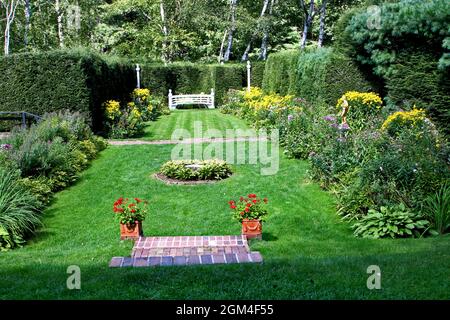 USA, New Hampshire, Saint Gaudens National Historical Park, Haus, Gärten, Skulptur, Ssculptor, Stockfoto