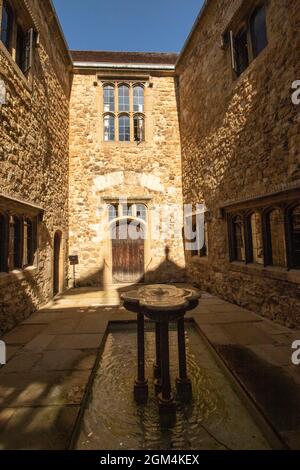 Blick auf Leeds Castle, Kent, England, Stockfoto