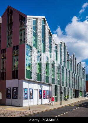 Kings Cross Architecture 22 Handyside Street Kings Cross London - Kings Cross Sanierung. Neues 3-stöckiges Bürogebäude, Coffey Architects, 2020. Stockfoto