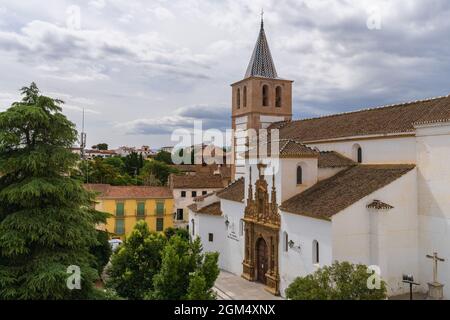 Blick auf die Stadt Guadix in Granada in Andalusien, Spanien Stockfoto