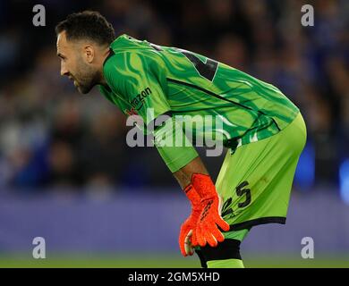 Leicester, Großbritannien. September 2021. David Ospina von Neapel während des Spiels der UEFA Europa League im King Power Stadium, Leicester. Bildnachweis sollte lauten: Darren Staples/Sportimage Credit: Sportimage/Alamy Live News Stockfoto