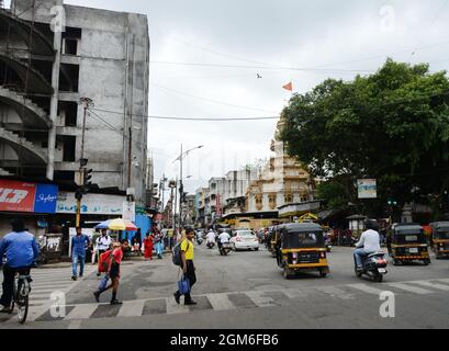 Shreemant Dagdusheth Halwai Ganpati Tempel in Pune, Indien. Stockfoto