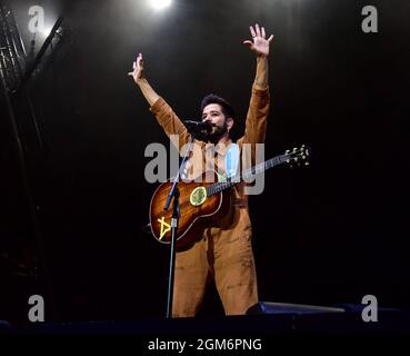 Madrid, Spanien. September 2021. Camilo Konzert in Sevilla, Donnerstag, 16. September 2021 Credit: CORDON PRESS/Alamy Live News Stockfoto