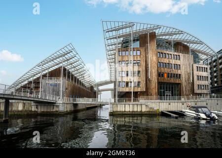 Oslo, Norwegen. September 2021. Außenansicht des Astrup Fearnley Museum of Modern Art im Stadtzentrum Stockfoto