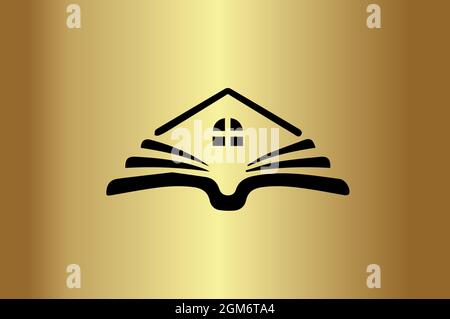 Educational elegantes Logo anfängliches Design Logo Vektor Stock Vektor