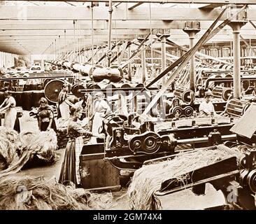 The Belfast Ropework Company Ltd., Belfast, Irland, viktorianische Zeit Stockfoto