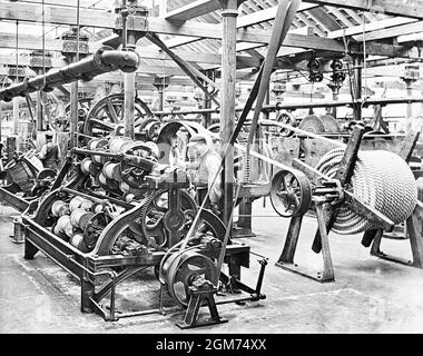 The Belfast Ropework Company Ltd., Belfast, Irland, viktorianische Zeit Stockfoto