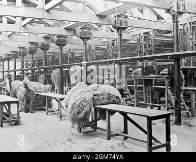 The Belfast Ropework Company Ltd., Belfast, Irland, viktorianische Zeit Stockfoto