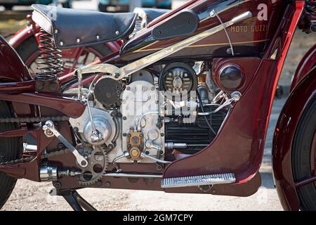 Historisches Moto Guzzi GT 16 Motorrad, 500 ccm datiert 1931, Motormotorrad Stockfoto