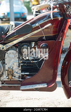 Historisches Moto Guzzi GT 16 Motorrad, 500 ccm datiert 1931, Motormotorrad Stockfoto