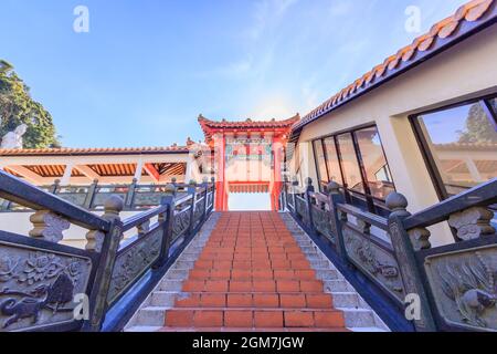 GENTING HIGHLANDS, MALAYSIA - 16. APRIL 2017: Chin Swee Caves Temple in Genting Highlands, Pahang, Malaysia Stockfoto