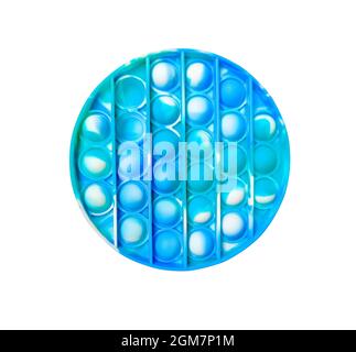 Trendiges Anti-Stress-Rundspielzeug-Fidget für Kinder - Pop it Stockfoto