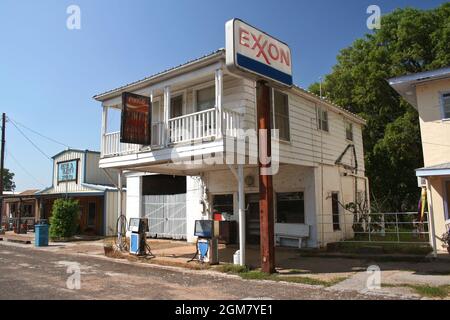 Edom, Texas : verlassene Tankstelle in Edom Texas, einer kleinen ländlichen Stadt in der Nähe von Tyler TX Stockfoto