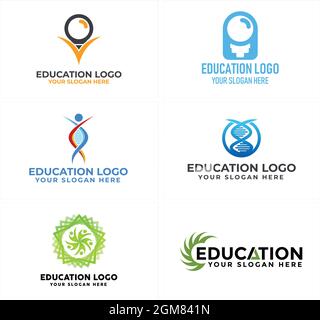 Golf Sport Gesundheit Menschen Logo Design Stock Vektor