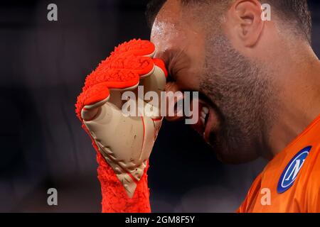 David Ospina aus Neapel - Leicester City / SSC Napoli, UEFA Europa League Group C, King Power Stadium, Leicester, Großbritannien - 16. September 2021 Stockfoto