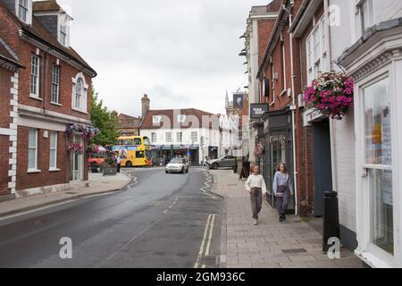 Blick auf Wimborne in Dorset im Vereinigten Königreich Stockfoto