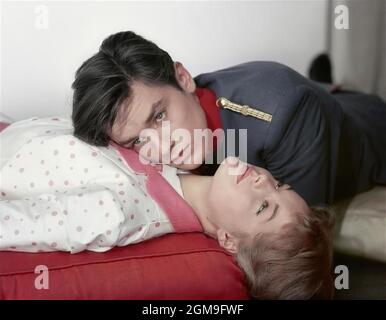 ALAIN DELON und Romy Schneider, CHRISTINE (1958), unter der Regie von Pierre Gaspard-HUIT. Credit: SPEVA FILME/Album Stockfoto