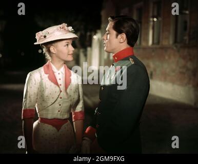 ALAIN DELON und Romy Schneider, CHRISTINE (1958), unter der Regie von Pierre Gaspard-HUIT. Credit: SPEVA FILME/Album Stockfoto