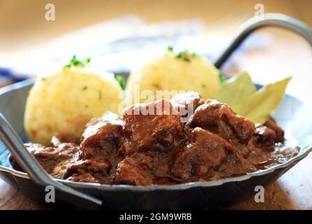 Rindergulasch Stockfoto