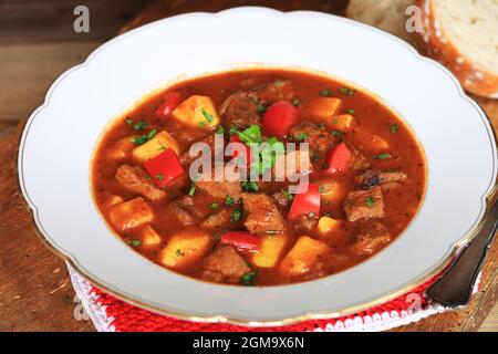 Rindergulasch Stockfoto