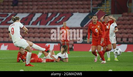 Southampton, Großbritannien. September 2021. Ellen White aus England erzielt beim FIFA-WM-Qualifikationsspiel 2023 im St. Mary's Stadium, Southampton, 2-0 Punkte. Bildnachweis sollte lauten: Paul Terry / Sportimage Stockfoto