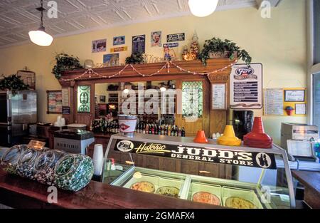 Thomas Judd's Store, altmodischer Süßwarenladen, Green Gate Village Inn, St. George, Utah, USA Stockfoto