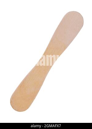 Holz- ice cream Sticks auf weißem Hintergrund Stockfoto