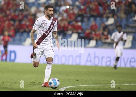 Reggio Emilia, Italien. September 2021. 19 Antonio Sanabria -Turin während US Sassuolo gegen Turin FC, Italienische Fußballserie A Spiel in Reggio Emilia, Italien, September 17 2021 Quelle: Independent Photo Agency/Alamy Live News Stockfoto