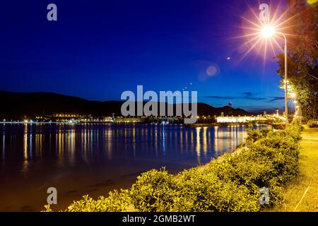 Das Eiserne Tor der Donau bei Serbien und Rumänien Stockfoto