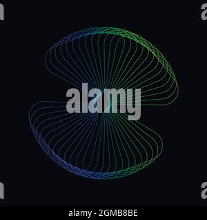 Abstrakte Formen Spirograph-Muster für Designs. spirograph-Design kann als Wasserzeichen, Poster, Einladungskarten und kreative Kunstwerke verwendet werden Stock Vektor