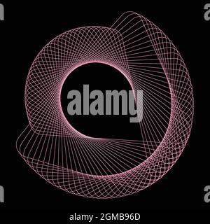 Abstrakte Formen Spirograph-Muster für Designs. spirograph-Design kann als Wasserzeichen, Poster, Einladungskarten und kreative Kunstwerke verwendet werden Stock Vektor