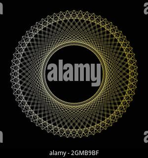 Abstrakte Formen Spirograph-Muster für Designs. spirograph-Design kann als Wasserzeichen, Poster, Einladungskarten und kreative Kunstwerke verwendet werden Stock Vektor