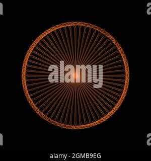 Abstrakte Formen Spirograph-Muster für Designs. spirograph-Design kann als Wasserzeichen, Poster, Einladungskarten und kreative Kunstwerke verwendet werden Stock Vektor