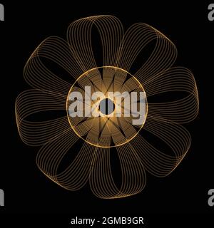 Abstrakte Formen Spirograph-Muster für Designs. spirograph-Design kann als Wasserzeichen, Poster, Einladungskarten und kreative Kunstwerke verwendet werden Stock Vektor