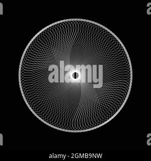 Abstrakte Formen Spirograph-Muster für Designs. spirograph-Design kann als Wasserzeichen, Poster, Einladungskarten und kreative Kunstwerke verwendet werden Stock Vektor