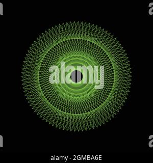 Abstrakte Formen Spirograph-Muster für Designs. spirograph-Design kann als Wasserzeichen, Poster, Einladungskarten und kreative Kunstwerke verwendet werden Stock Vektor