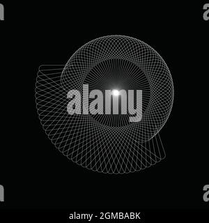 Abstrakte Formen Spirograph-Muster für Designs. spirograph-Design kann als Wasserzeichen, Poster, Einladungskarten und kreative Kunstwerke verwendet werden Stock Vektor