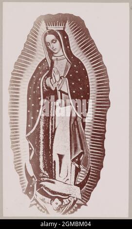 Bild der Jungfrau von Guadalupe oder unserer Lieben Frau von Guadalupe, Old Mexico1898, Mayo & Weed Fotografen Stockfoto