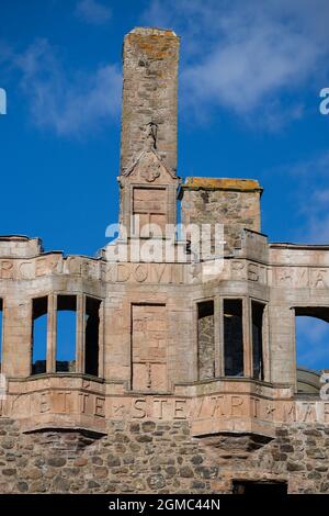 Frühling Zeit Schuss von Huntly Castle, Huntly, Moray Firth, Schottland Stockfoto