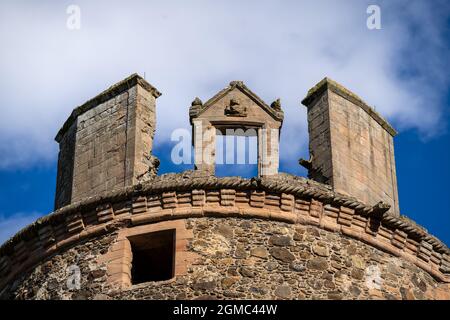 Frühling Zeit Schuss von Huntly Castle, Huntly, Moray Firth, Schottland Stockfoto