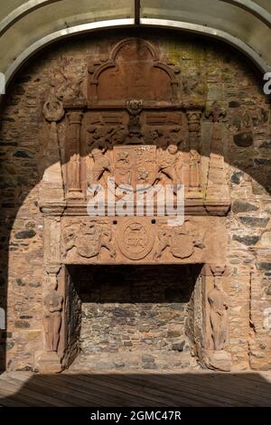 Frühling Zeit Schuss von Huntly Castle, Huntly, Moray Firth, Schottland Stockfoto