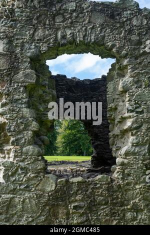 Frühling Zeit Schuss von Huntly Castle, Huntly, Moray Firth, Schottland Stockfoto