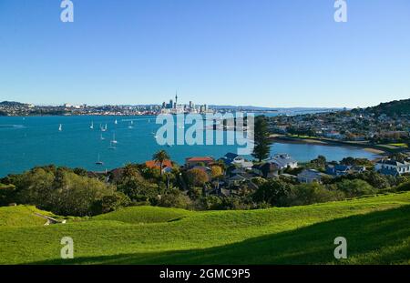 Auckland Central Aus Richtung Norden Stockfoto