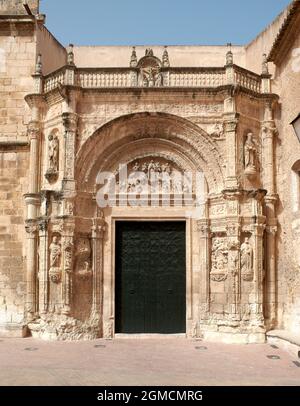 La Asunción Kirche. Biar, Alacant. Comunitat Valenciana. Spanien Stockfoto